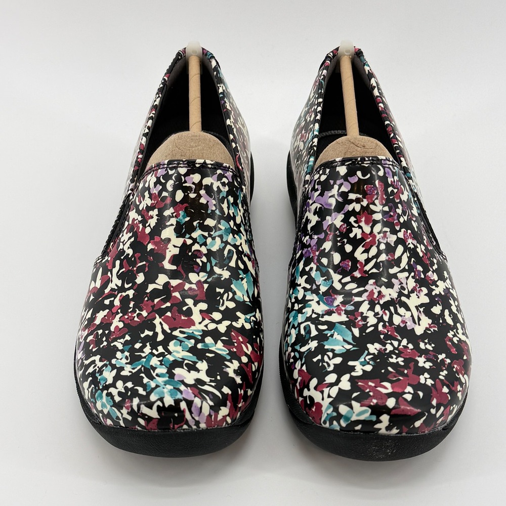 Dansko Nora Petals Leather Slip On‎ Loafer Casual Comfort Shoes Floral Size 37 - Picture 2 of 12